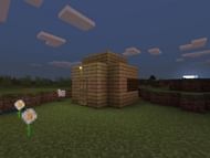 The first night in Minecraft is much less daunting than it might appear (Image via Mojang)